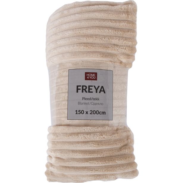 Plaid FREYA 150x200cm, beige