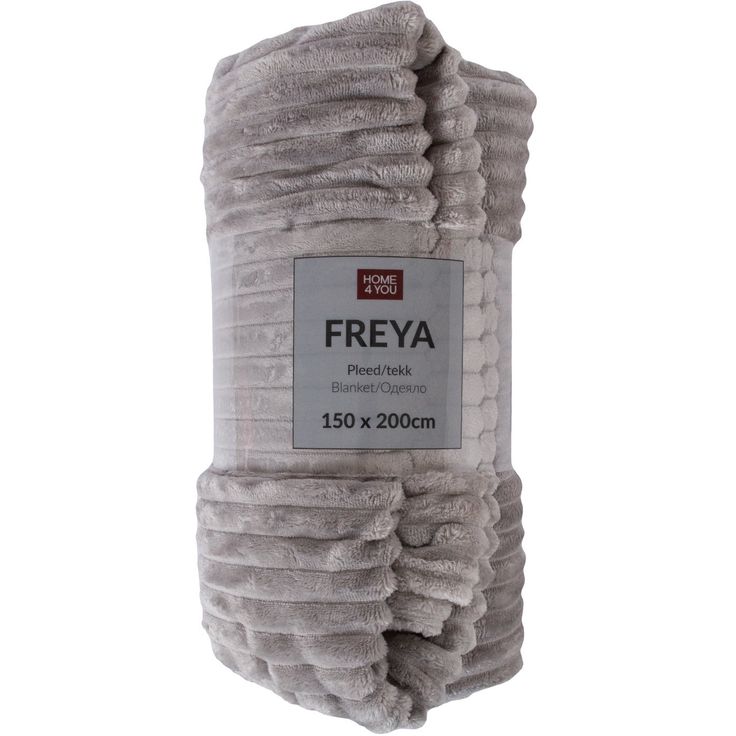 Plaid FREYA 150x200cm, light grey