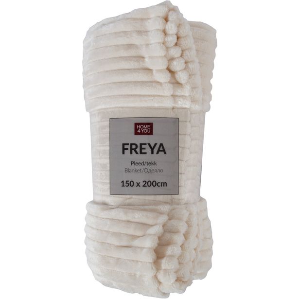 Plaid FREYA 150x200cm, white