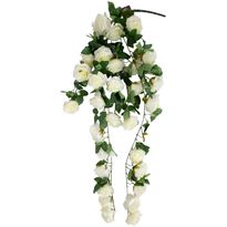 Tekokukka Home4You FLOWERLY-kukkaoksa K120 cm, valkoinen ruusu