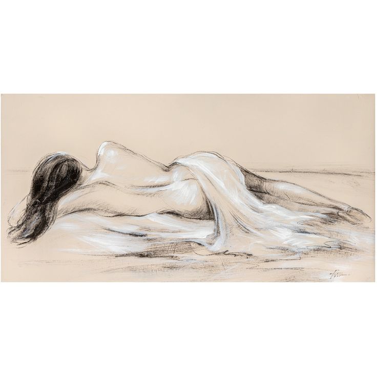 Oil painting 60x120cm, a resting beauty