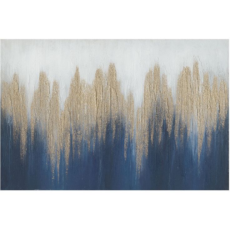 Oil painting 80x120cm, abstract forest