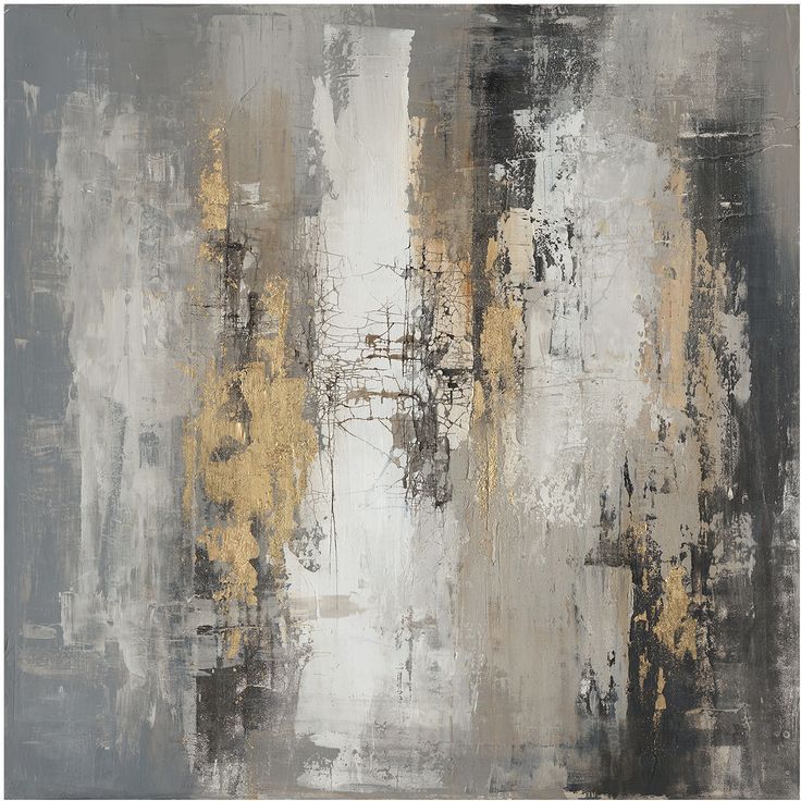 Oil painting 120x120cm, abstract morning