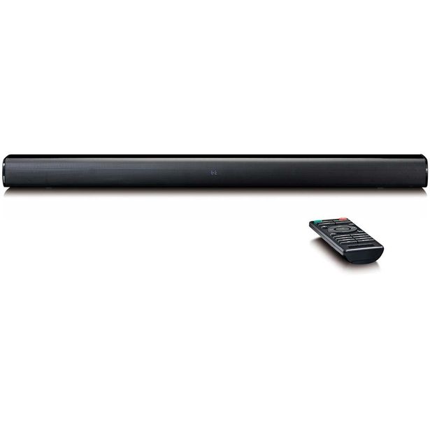 Soundbar-kaiutin Lenco, 90cm, subwooferilla, 80W, RMS