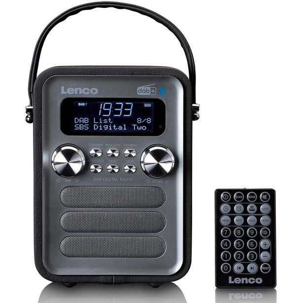 Radio Lenco, kannettava, DAB+/FM, bluetooth