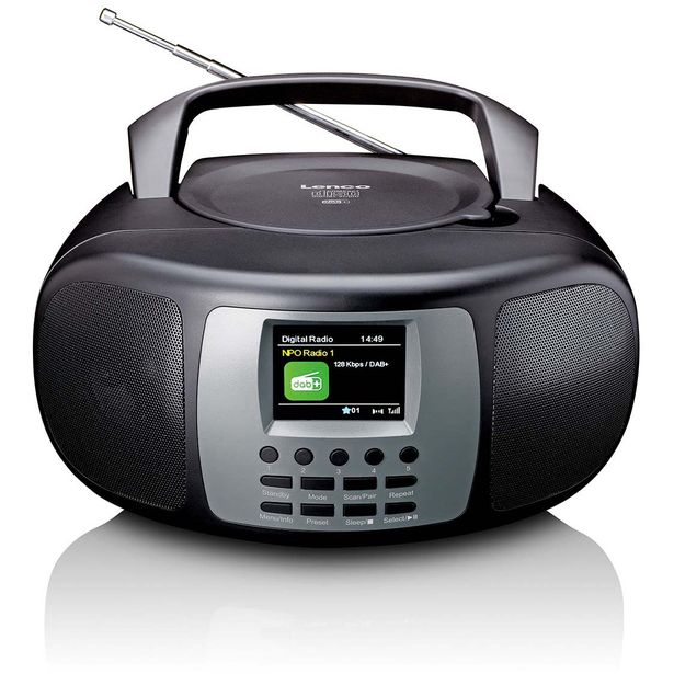 CD-soitin Lenco, DAB+/FM-radiolla, bluetoothilla