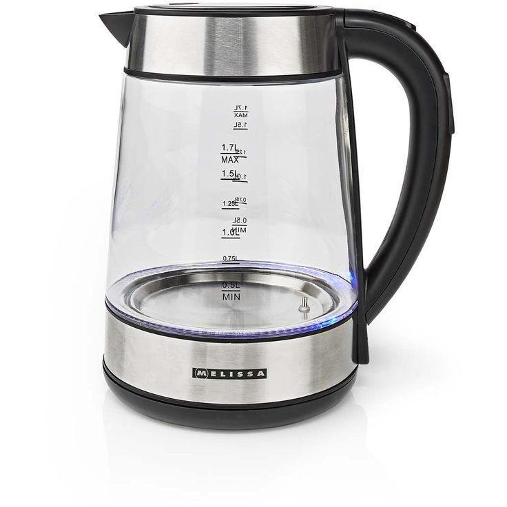 Vedenkeitin Melissa, lasinen, säädettävällä lämpötilalla, 1.7l, 2200W