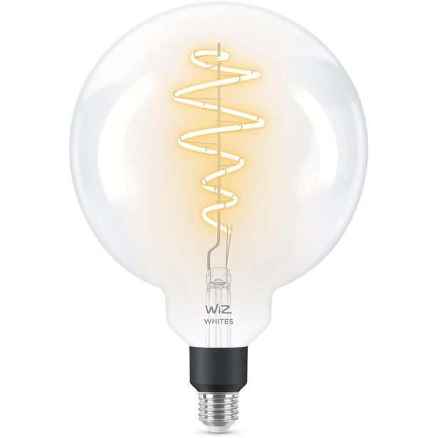 LED-älylamppu Wiz G200 Tunable White, Wi-Fi, 40W, E27, kirkas lasi
