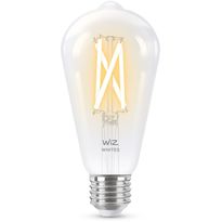LED-älylamppu Wiz ST64 Tunable White, Wi-Fi, 60W, E27, kirkas lasi