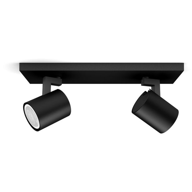 Kohdevalaisin Philips Hue Runner, 2 x 5W, himmenninkytkimellä, musta