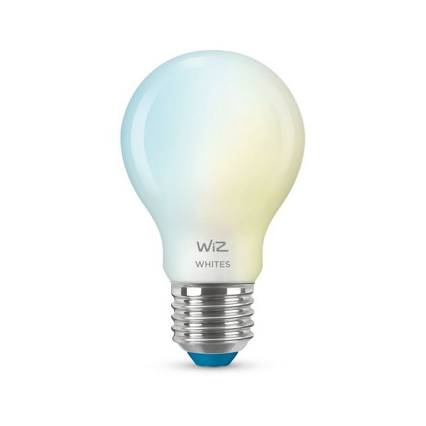 LED-älylamppu WiZ A60 Tunable White, Wi-Fi, 60W, E27, 6kpl, huurrettu lasi