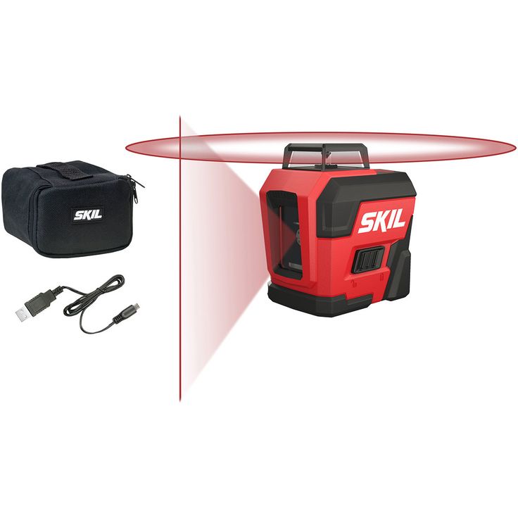 Ristilinjalaser Skil 1960 DA 360°, USB-ladattava + laukku