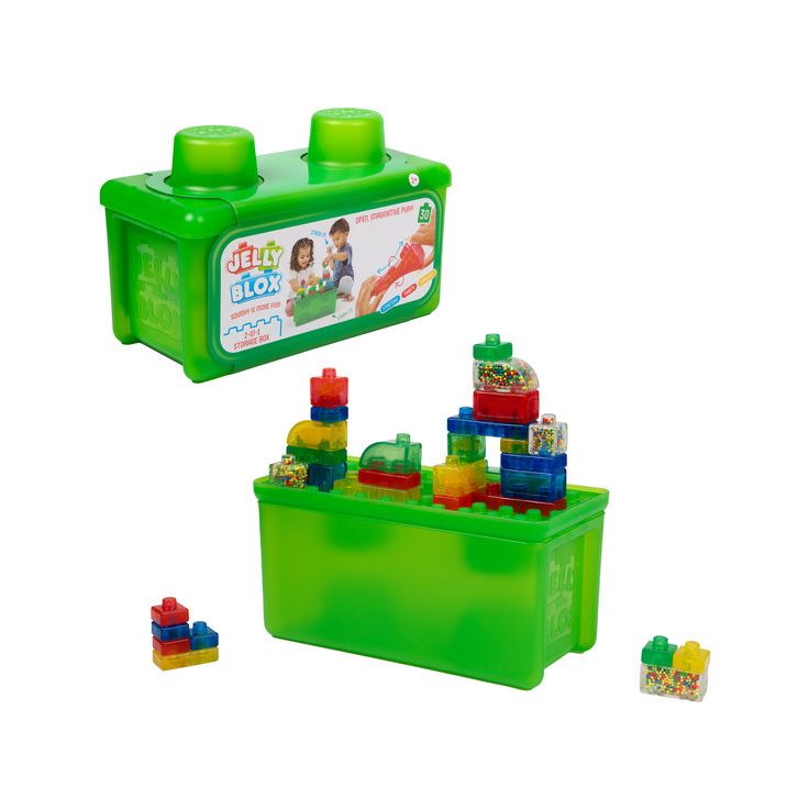 Rakennuspalikat Jelly Blox, 30 kpl, säilytyslaatikossa