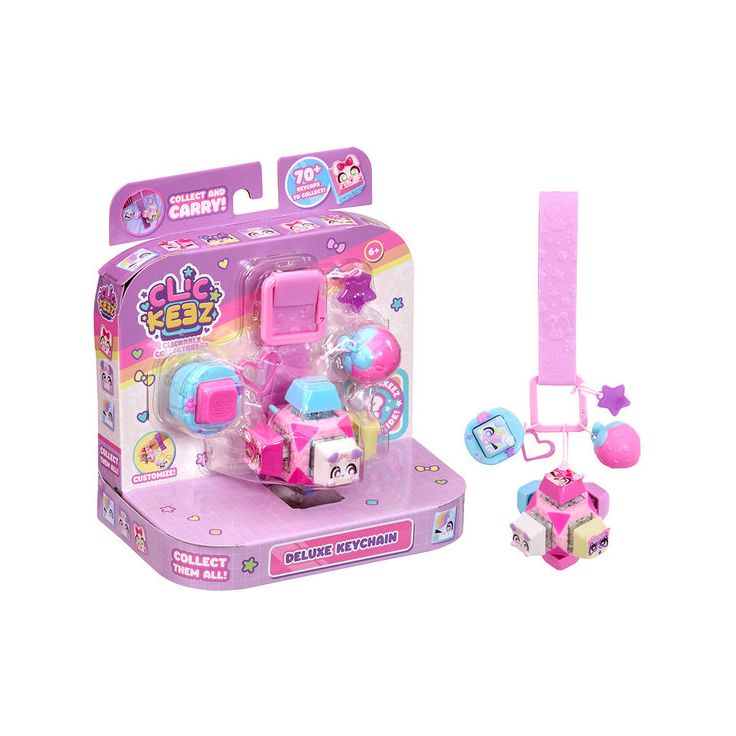 Fidget-avaimenperä Clickeez Cube, 14 osaa