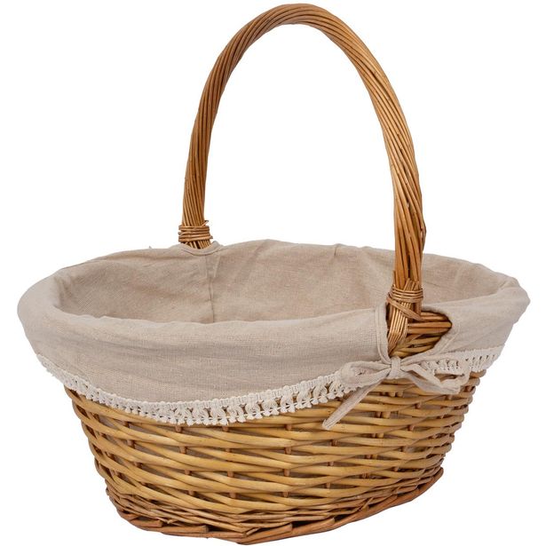Basket MAXINE 44x35xH40cm, with a handle