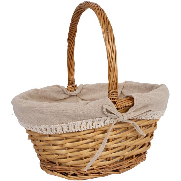 Basket MAXINE 37x28xH35cm, with a handle