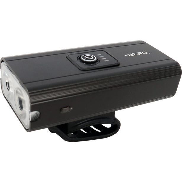 Polkupyörän led-etuvalo Berg, 1000lm, ladattava