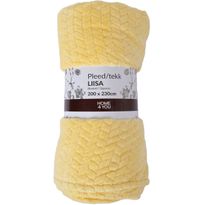 Torkkupeitto Home4You LIISA XL 200x230 cm, keltainen, beige