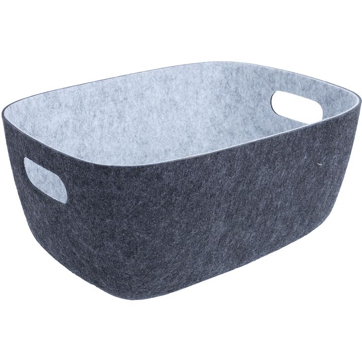 Basket LIDO POP 36x28xH16cm, dark grey