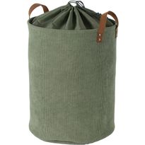 Pyykkikori Home4You LIDO LEO Ø38xK48 cm, vihreä