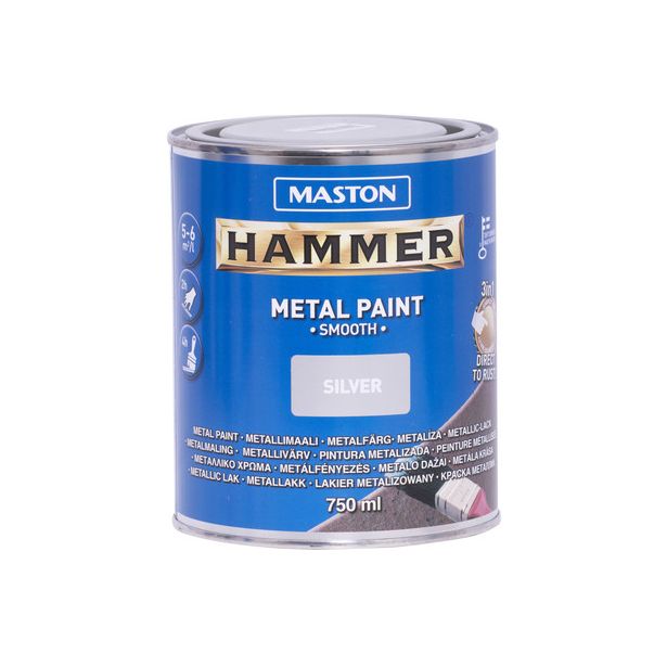 Metallimaali Maston Hammer Sileä, 750ml, eri värivaihtoehtoja 
