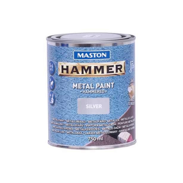 Metallimaali Maston Hammer Vasaralakka, 750ml, eri värivaihtoehtoja 