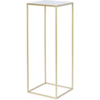 Kukkateline Home4You DEIA CHE M 22x22xK60 cm, kulta, keltainen