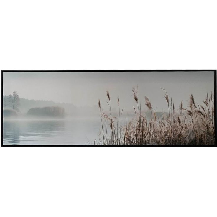 Wall art WALLY 50x140cm, rushes by the lake