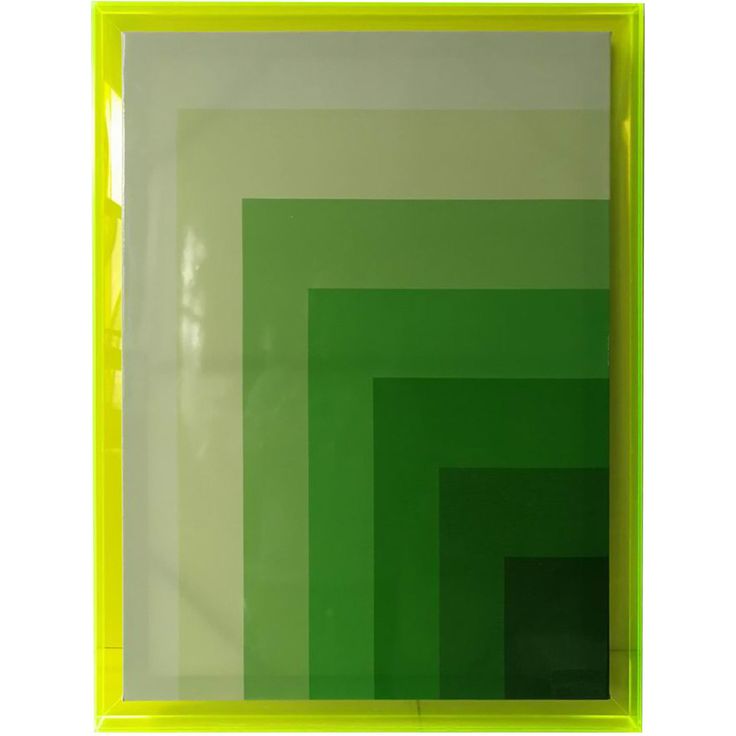 Wall art WALLY 60x80cm, green, acrylic
