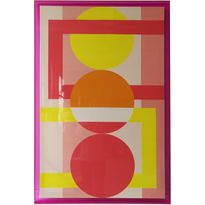 Seinätaulu Home4You WALLY 80x120 cm, abstrakti auringonlasku, akryyli, monivärinen