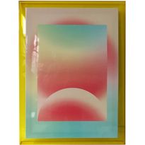 Seinätaulu Home4You WALLY 50x70 cm, abstrakti aamunkoitto, akryyli, monivärinen