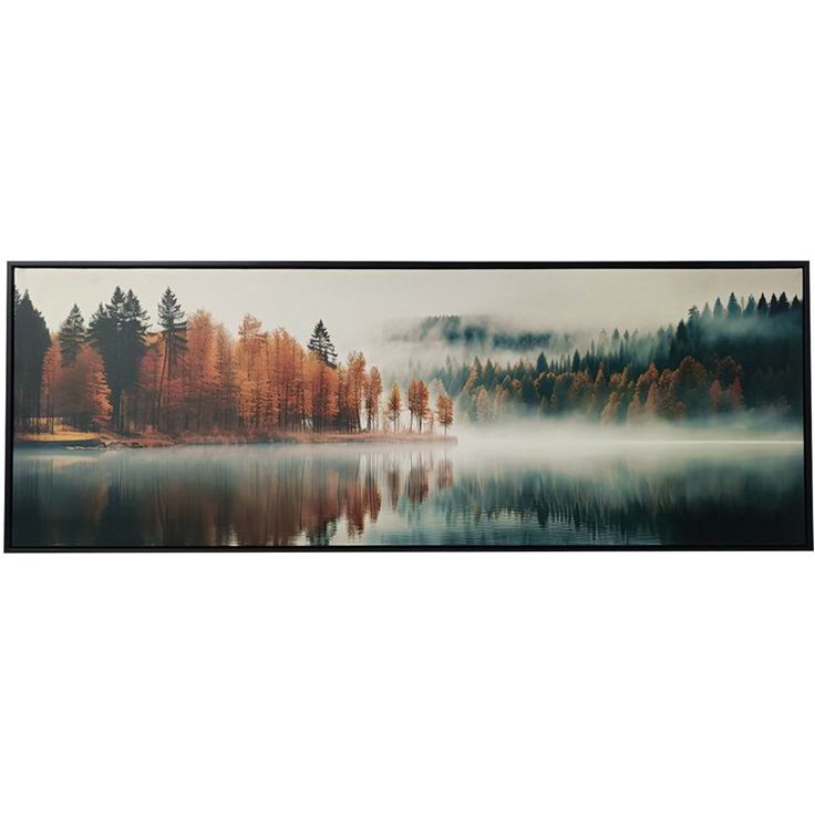 Wall art WALLY 50x140cm, autumn and fog