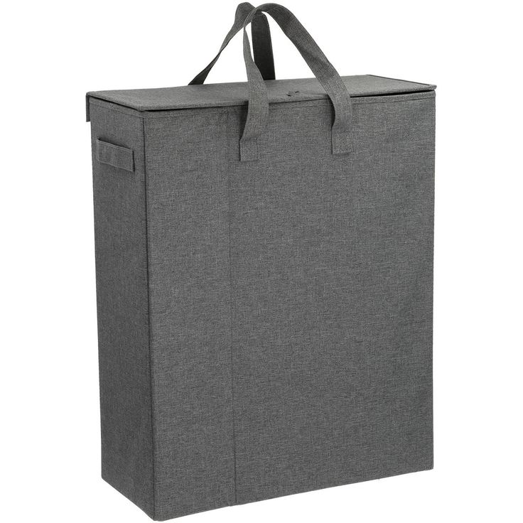 Laundry basket MAX DAY 46x26xH50cm, dark grey