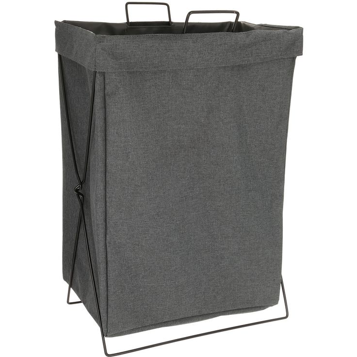 Laundry basket MAX DAY 44x30xH63cm, dark grey