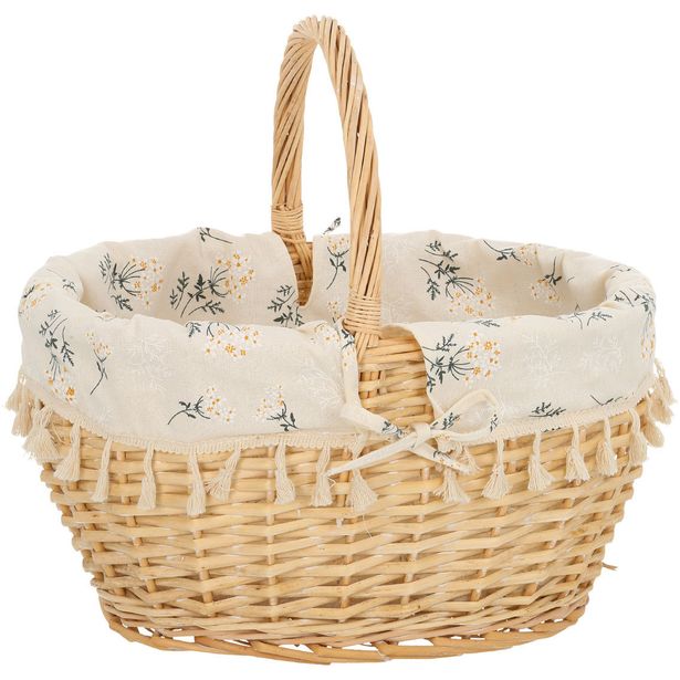 Basket WILLI EMMA 42x31xH23/38cm