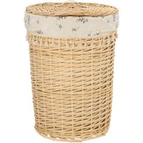 Pyykkikori Home4You WILLI EMMA Ø41xK57 cm, beige