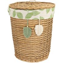 Pyykkikori Home4You WILLI MIRO Ø45xK55 cm, beige
