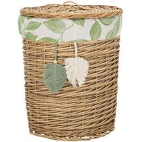 Pyykkikori Home4You WILLI MIRO Ø37xK45 cm, beige