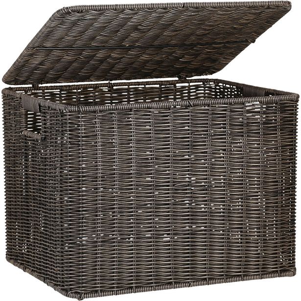 Basket BASILE 45x37xH33cm, dark