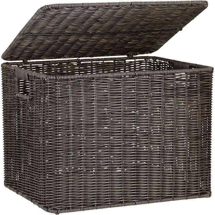 Basket BASILE 45x37xH33cm, dark