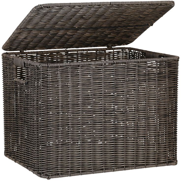 Basket BASILE 39x31xH29cm, dark