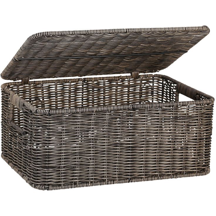 Basket BASILE 34x24xH15cm, dark