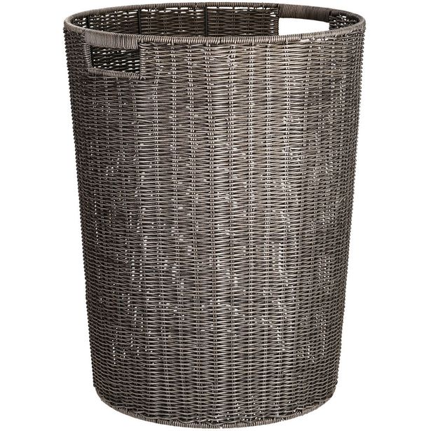 Basket BASILE D46/39xH61cm, dark