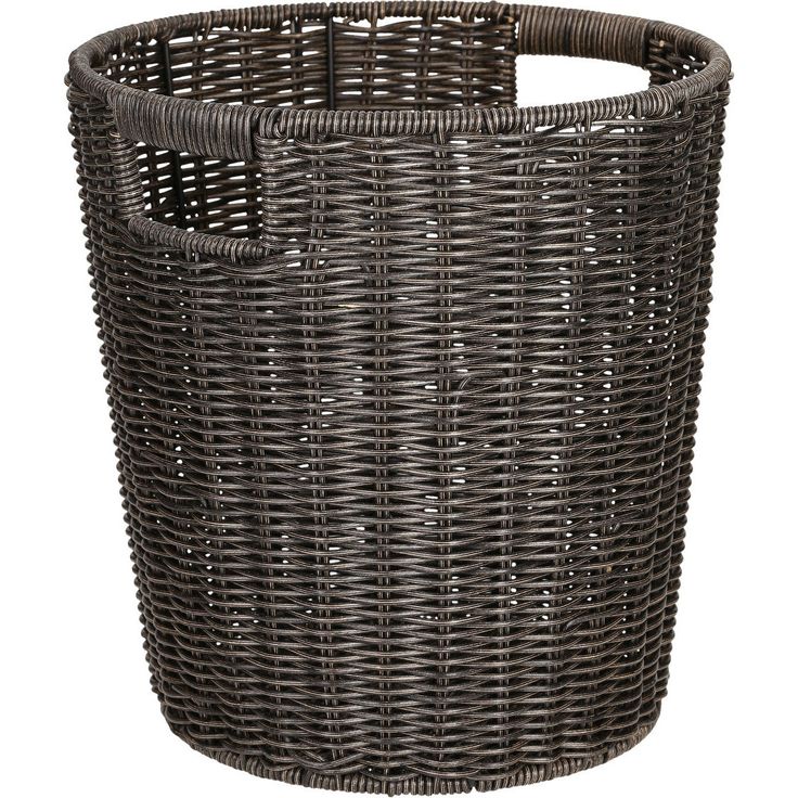 Basket BASILE D26,5/21xH28cm, dark