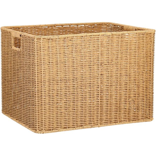 Basket BASILE 42,5x34xH30cm, natural