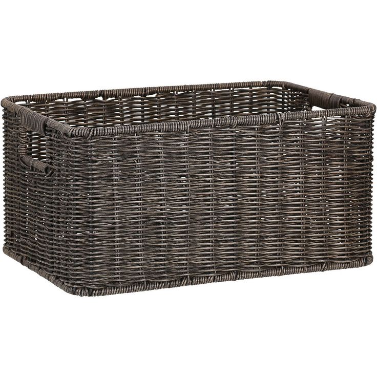 Basket BASILE 37x26xH18cm, dark