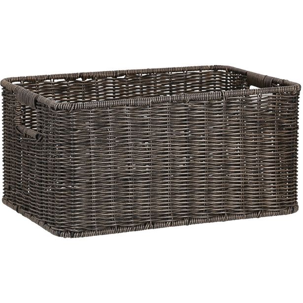 Basket BASILE 33x22xH17cm, dark