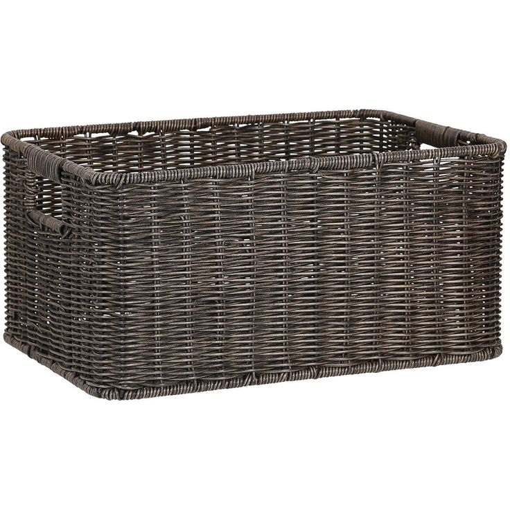 Basket BASILE 33x22xH17cm, dark