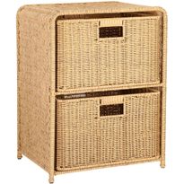 Hylly 2 korilla Home4You BASILE 40x30xK53 cm, luonnonväri, ruskea