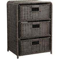 Hylly 3 korilla Home4You BASILE 40x30xK56 cm, tummanruskea